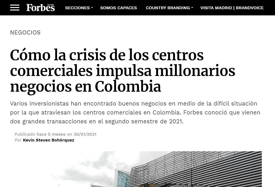 Cmo la crisis de los centros comerciales impulsa millonarios negocios en Colombia